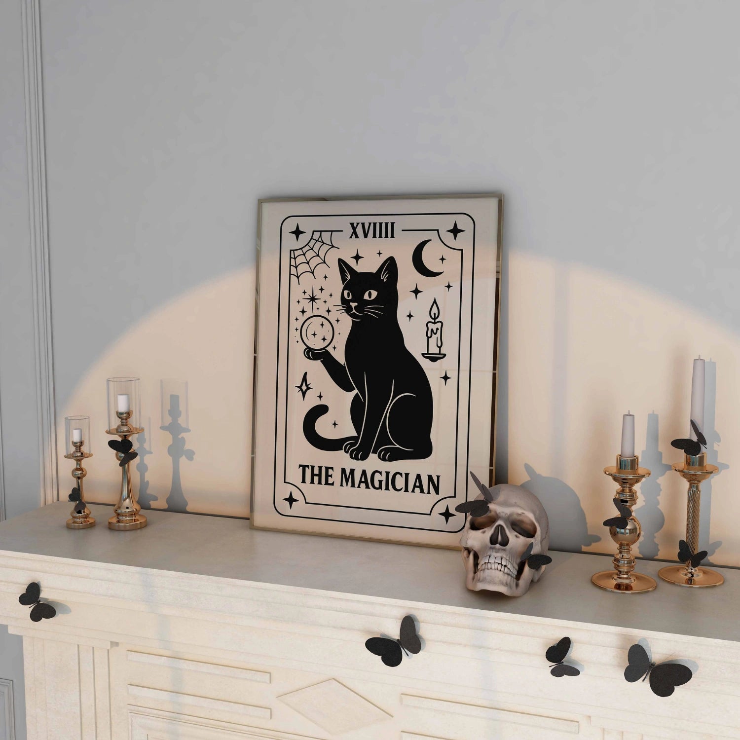 The Magician Tarot Cat Print – Witchy Halloween