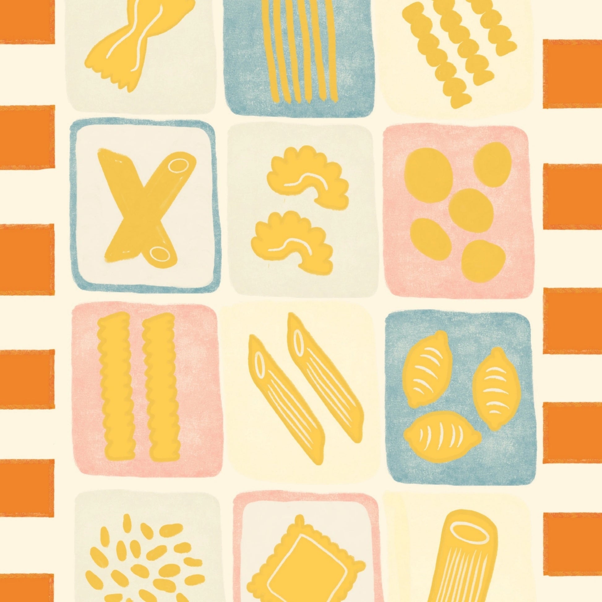 Colorful Retro Food