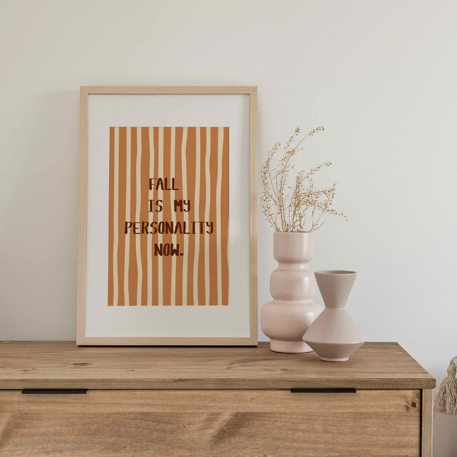 Fall Quote Wall Art – Cozy Autumn Print