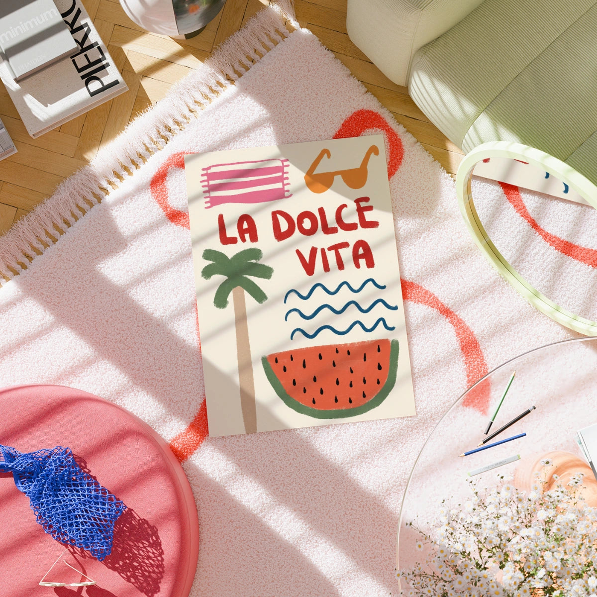 La Dolce Vita Wall Art - Summer Coastal Print