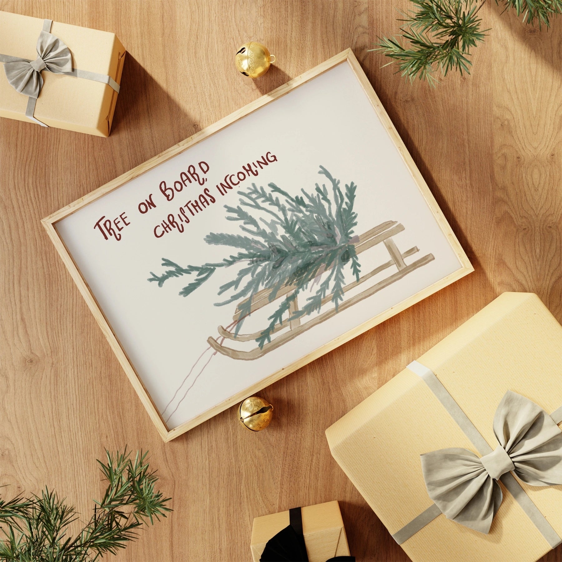 Christmas Sled Wall Art