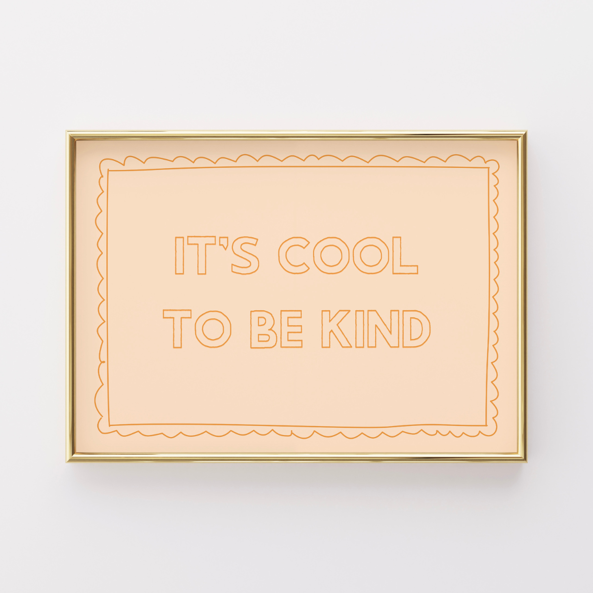 It’s Cool to Be Kind Nursery Print – Positive Quote Wall
