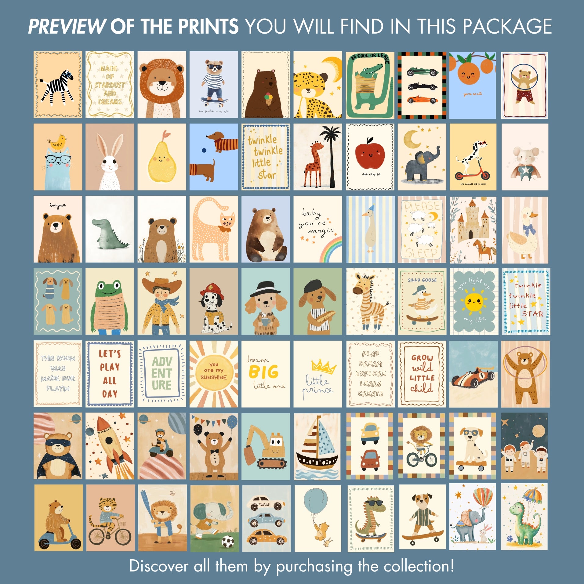 Handmade Boy Nursery, over 100 prints