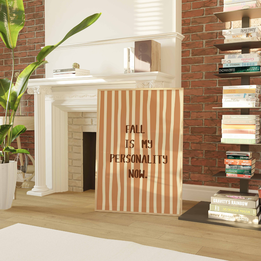 Fall Quote Wall Art – Cozy Autumn Print