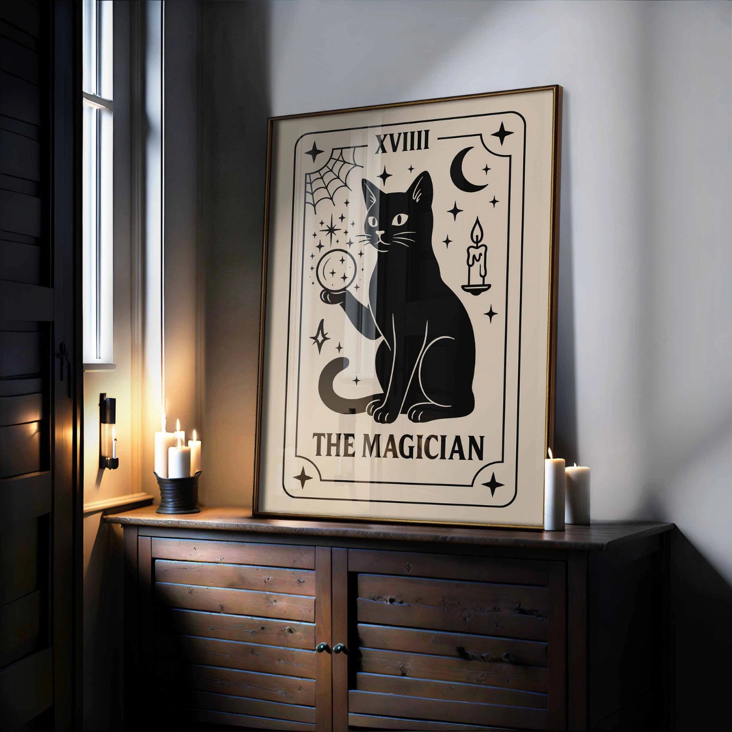 The Magician Tarot Cat Print – Witchy Halloween
