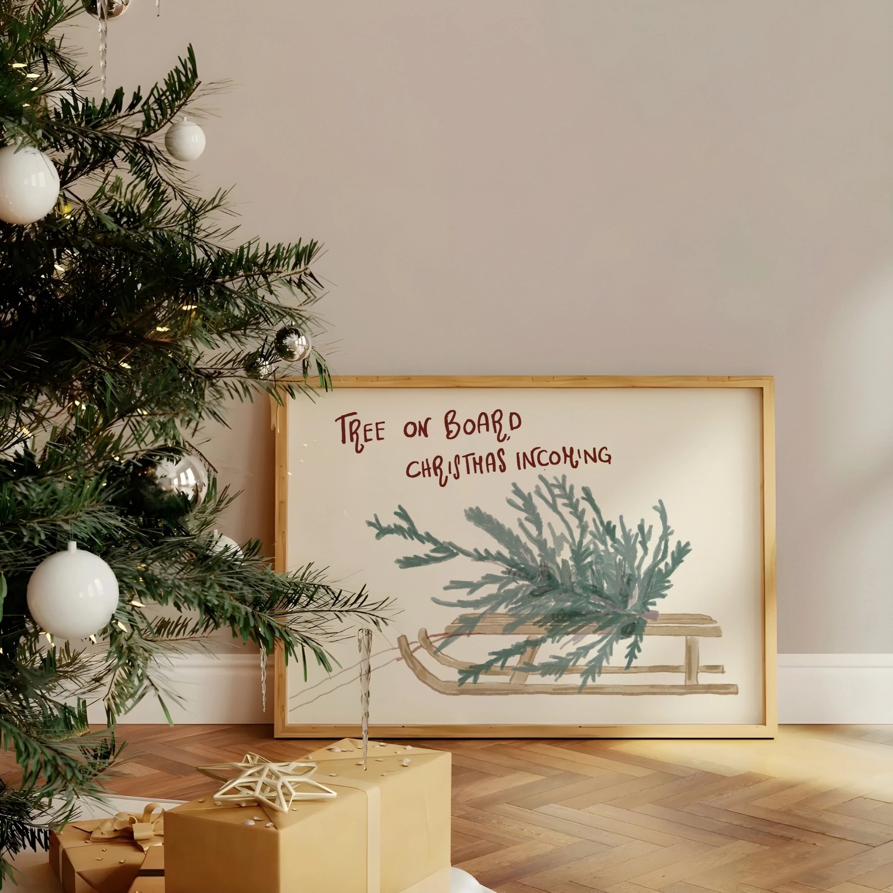 Christmas Sled Wall Art