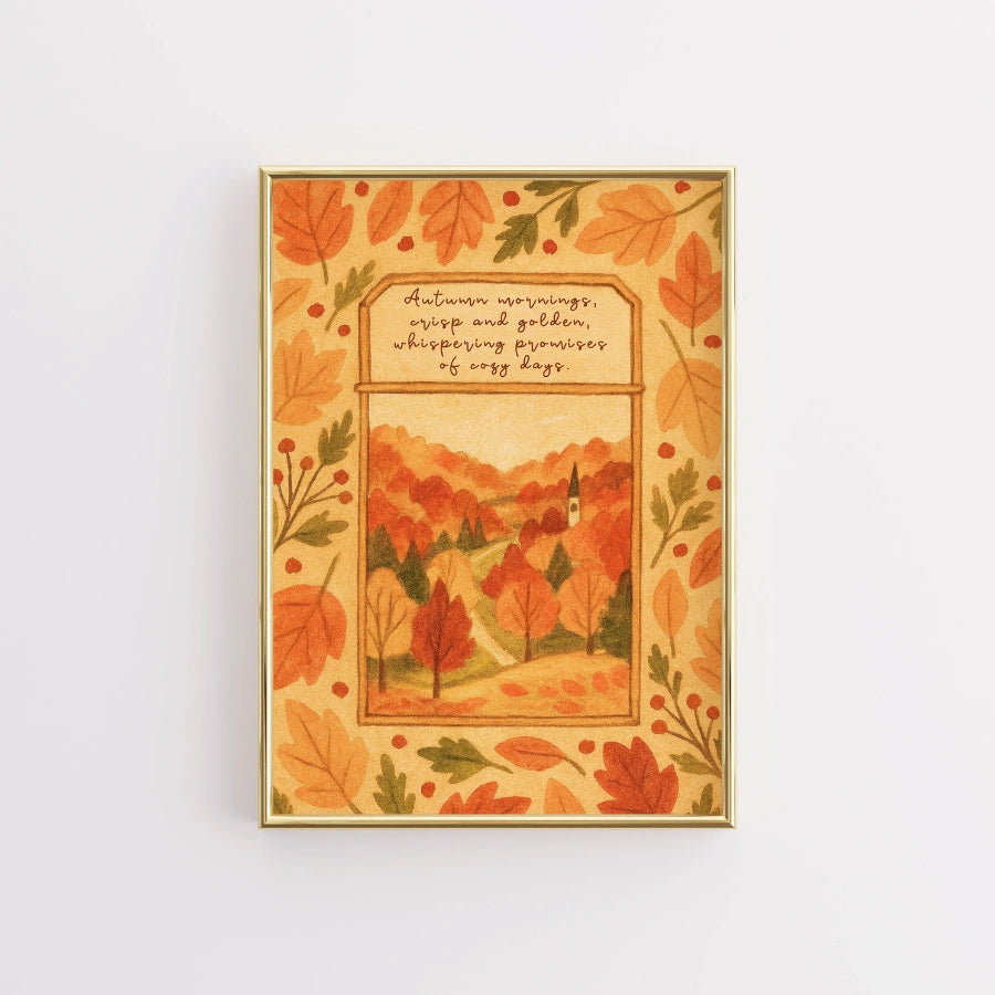 Autumn Landscape Wall Art - Seasonal Nature Artwork