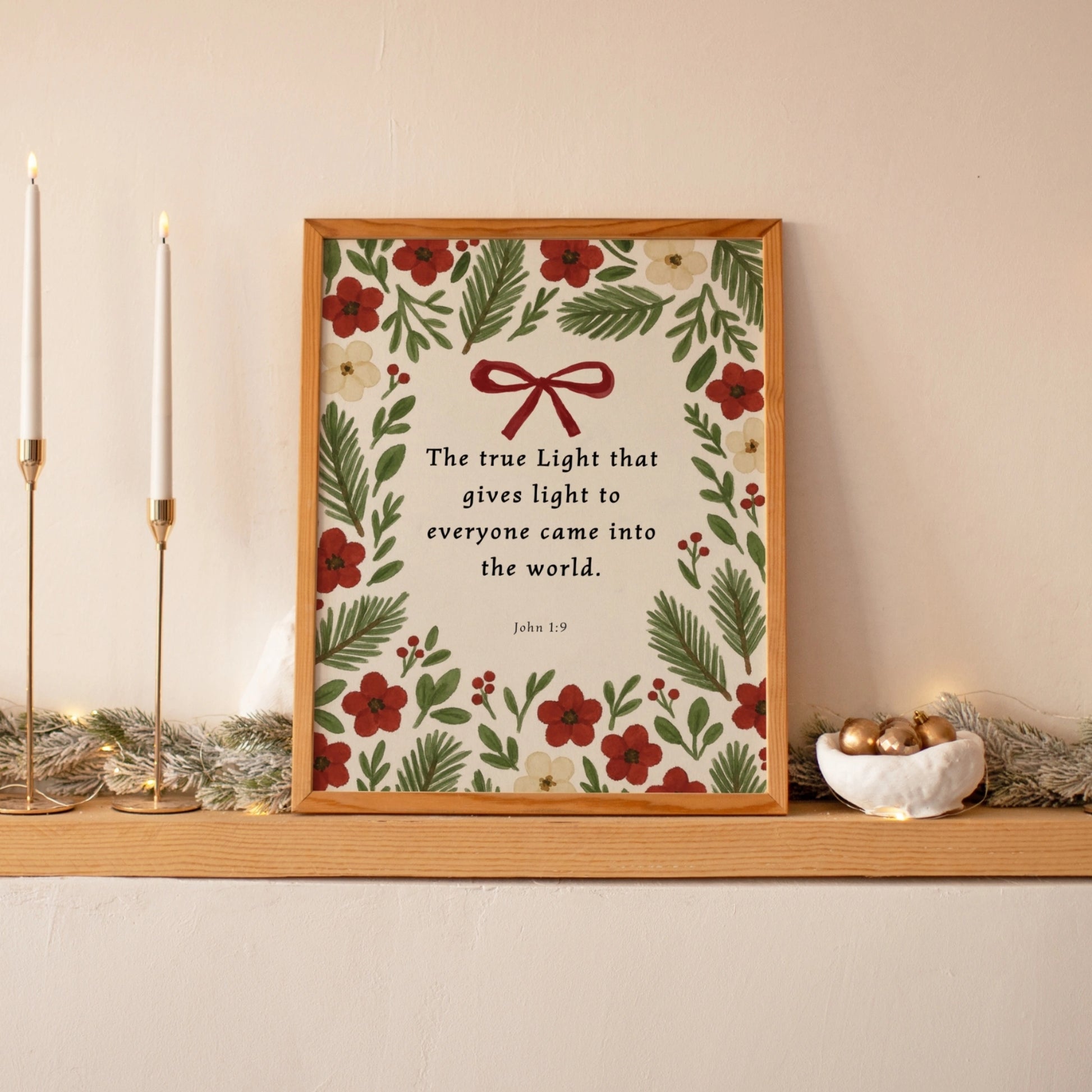 Christian Holiday Scripture Wall Art