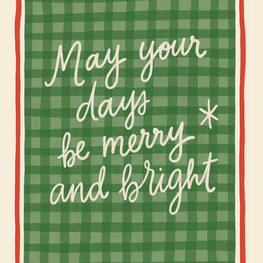 Merry and Bright Wall Art - Cozy Christmas Quote Print