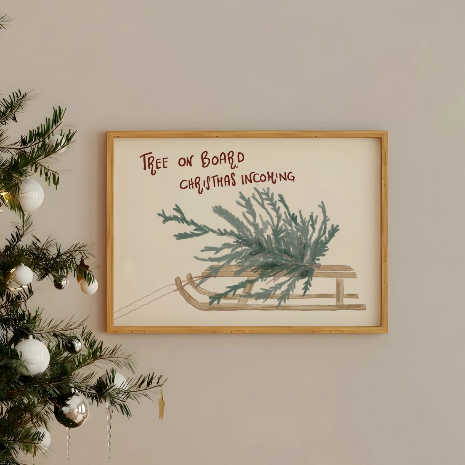 Christmas Sled Wall Art