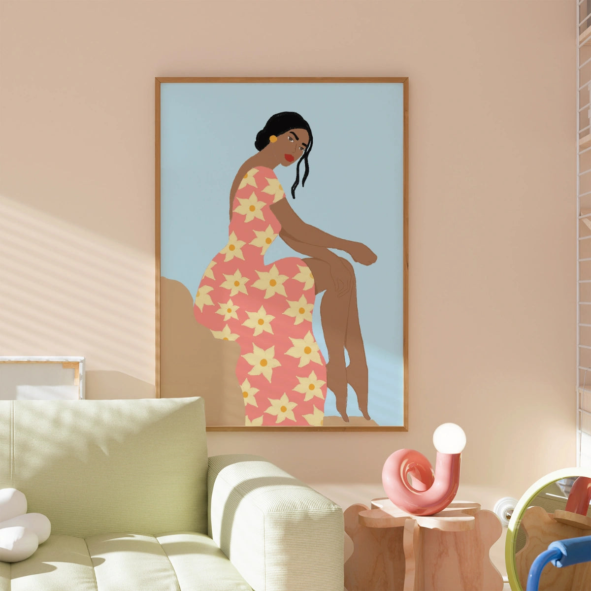 Summer Woman Wall Art - Coastal Fashion Print