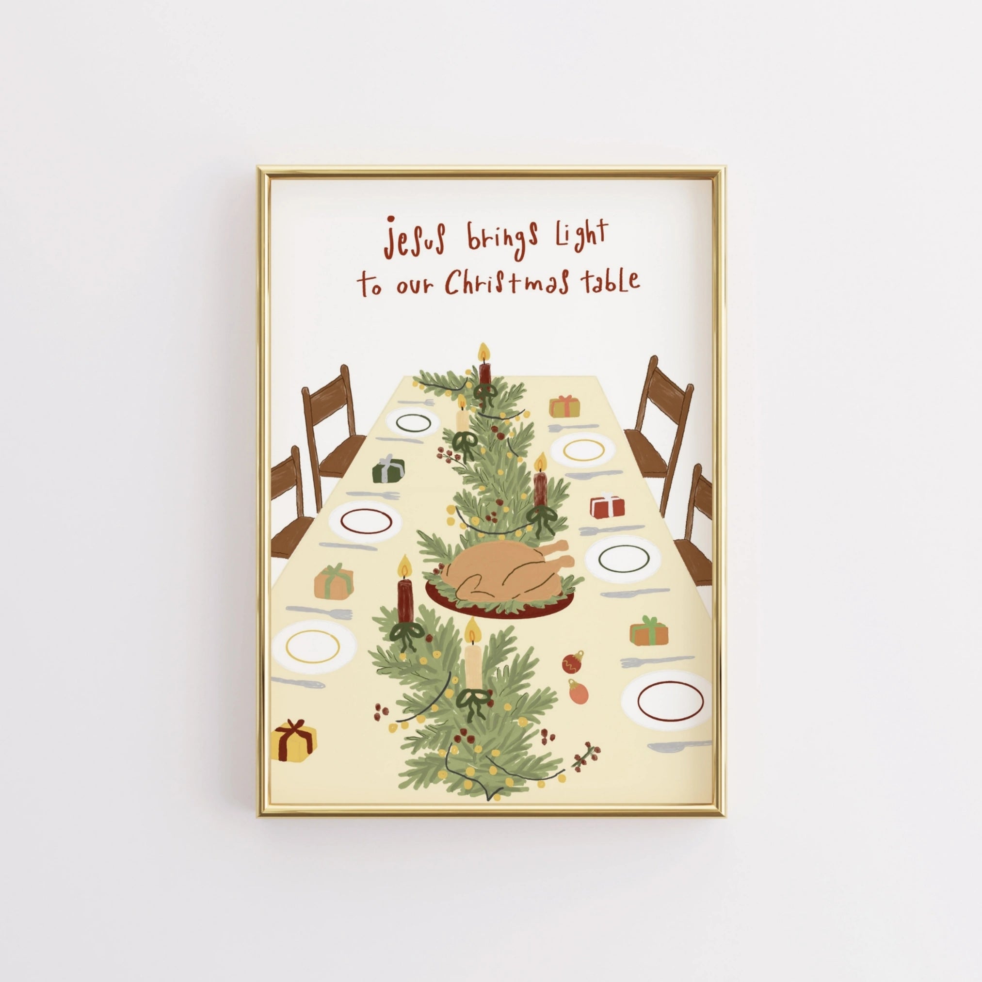 Christmas Table Print