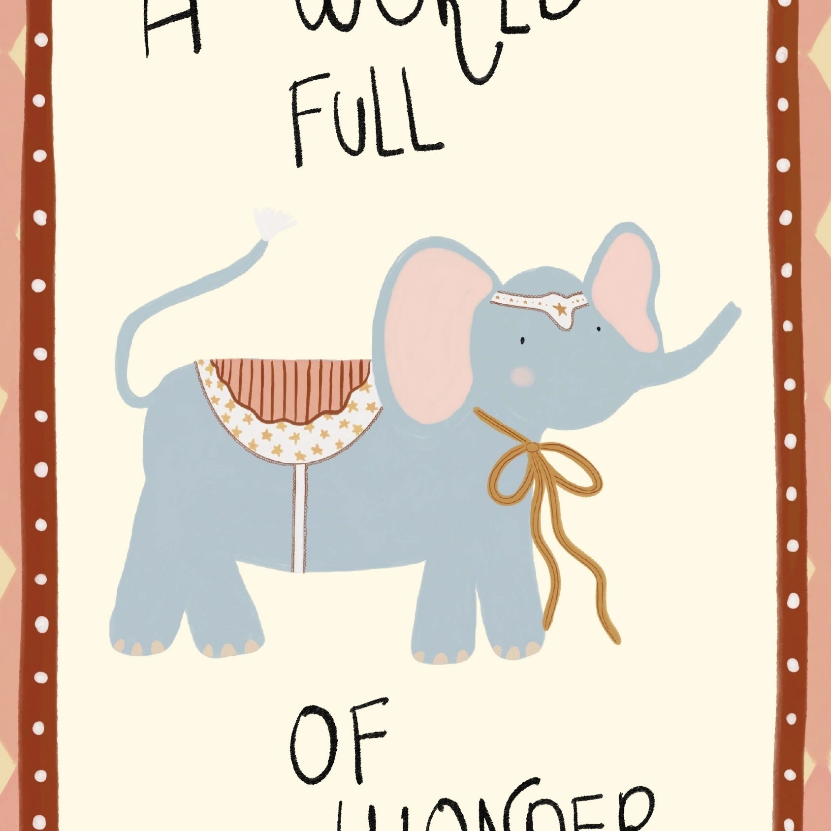 A World Full of Wonder Nursery Print
