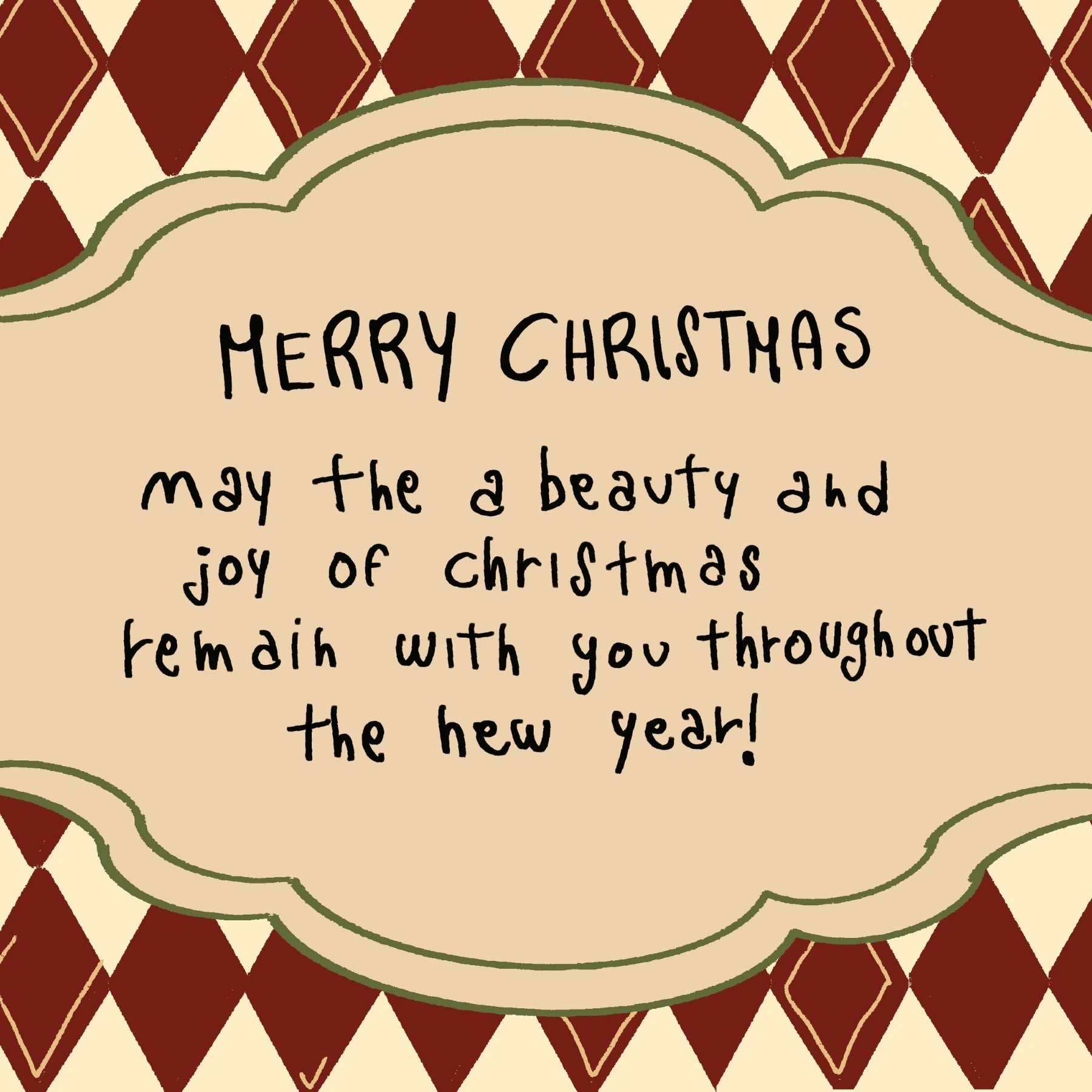 Merry Christmas Quote Wall Art