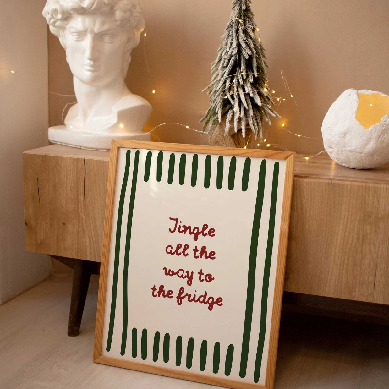 Merry Christmas Ornament Poster