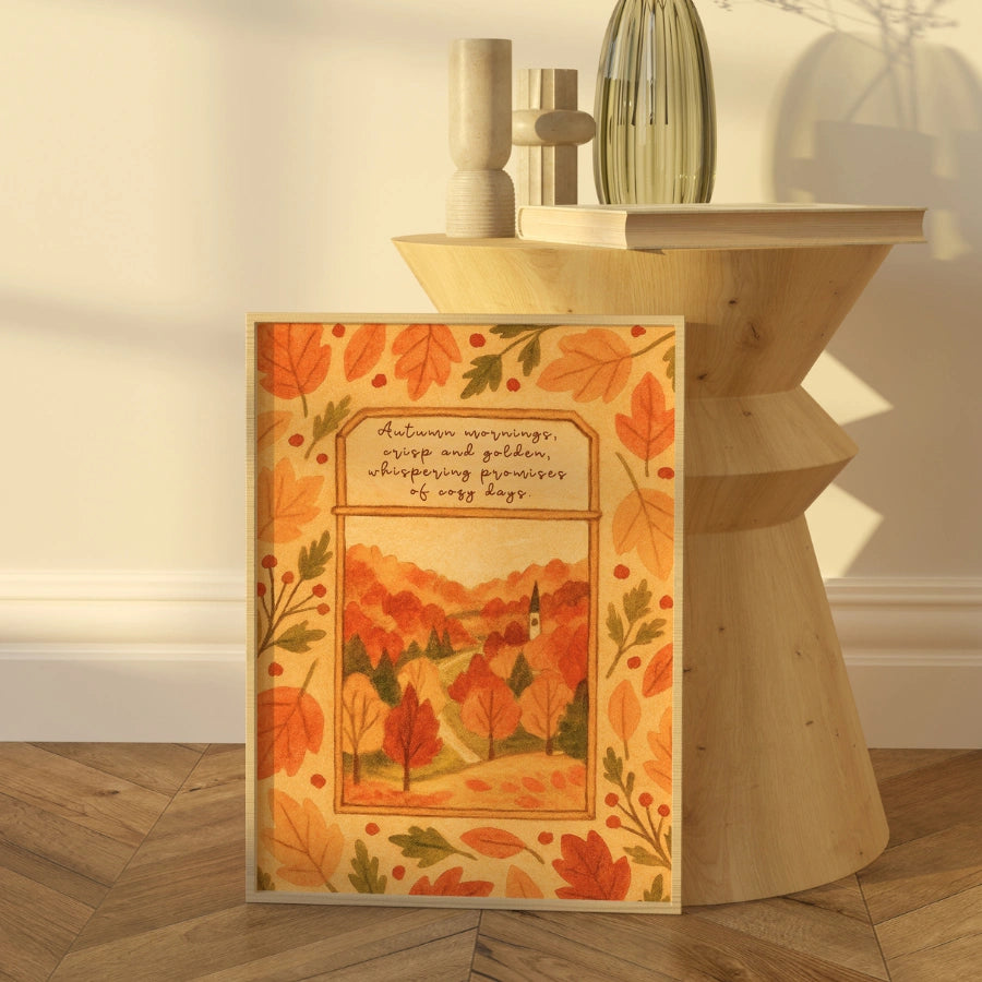 Autumn Landscape Wall Art - Seasonal Nature Artwork