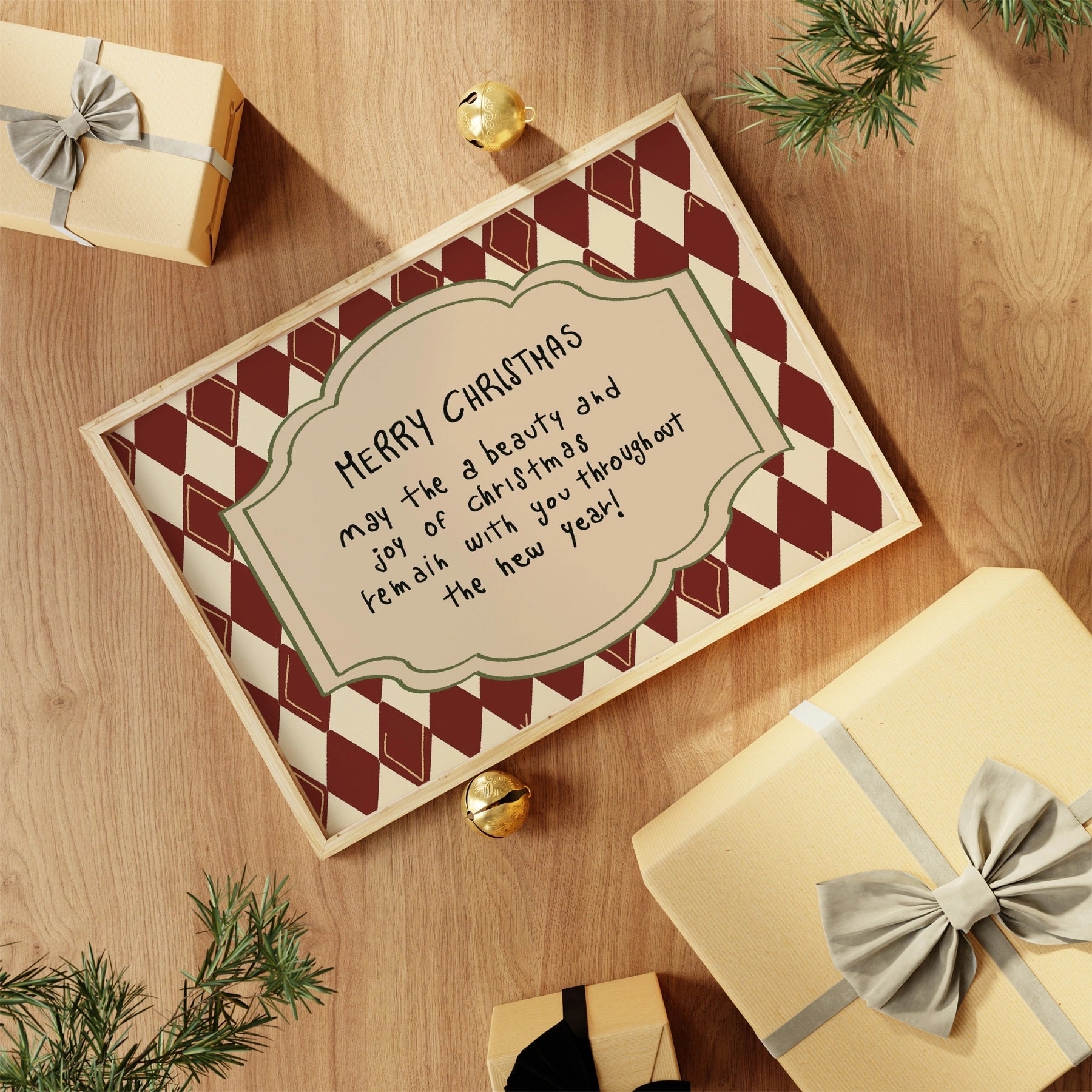 Merry Christmas Quote Wall Art