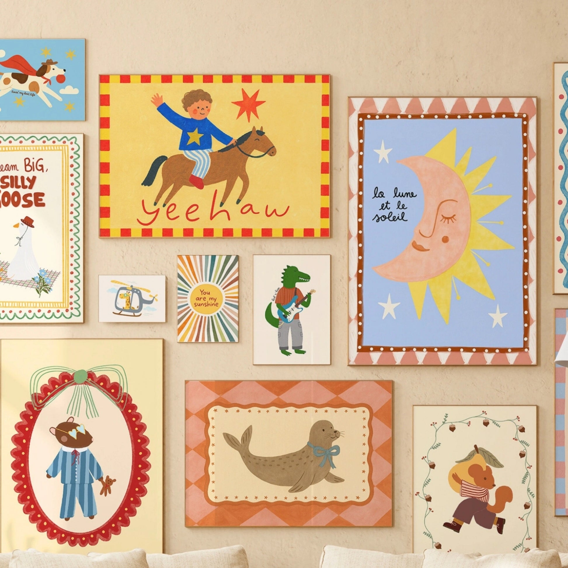 Handmade Nursery Decor, over 120 prints