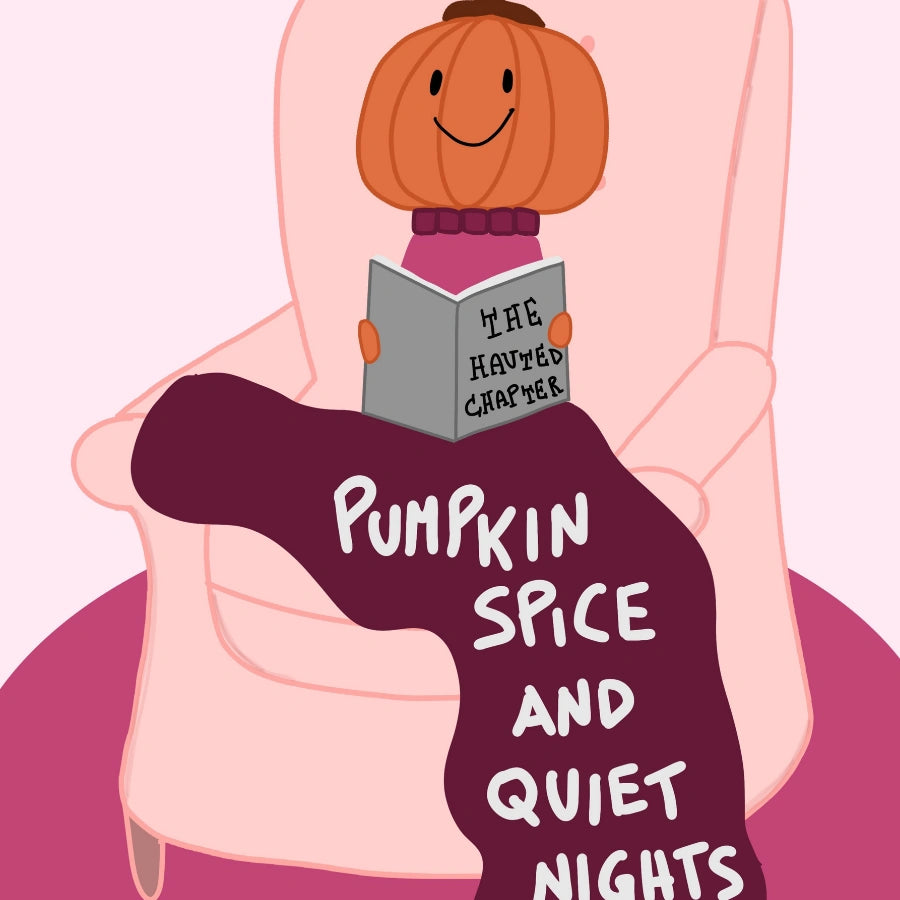 Cozy Pumpkin Fall Print – Quiet Nights Pink Wall Art