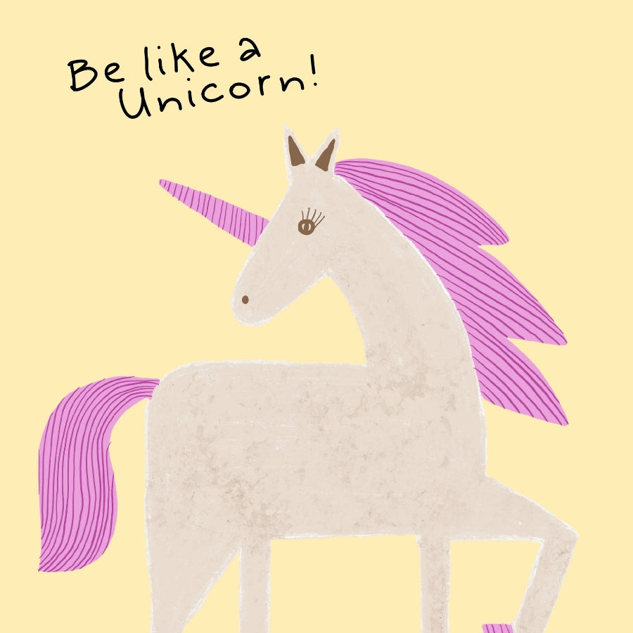 Be Like a Unicorn Print – Cute Nursery Wall Art for Kids Room Decor