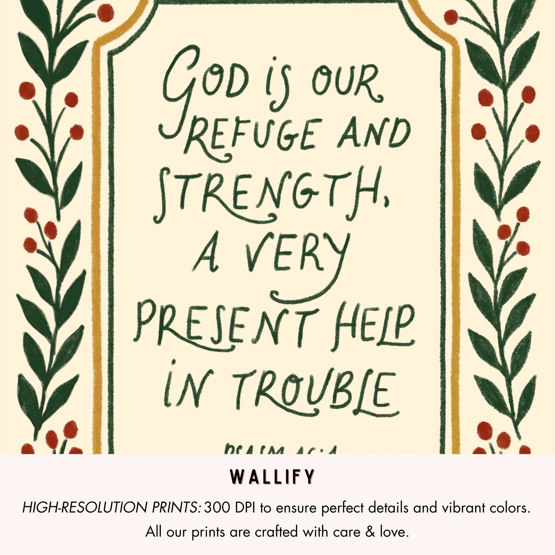 Hand-Drawn Vintage Christian Holiday Set of 16 Prints