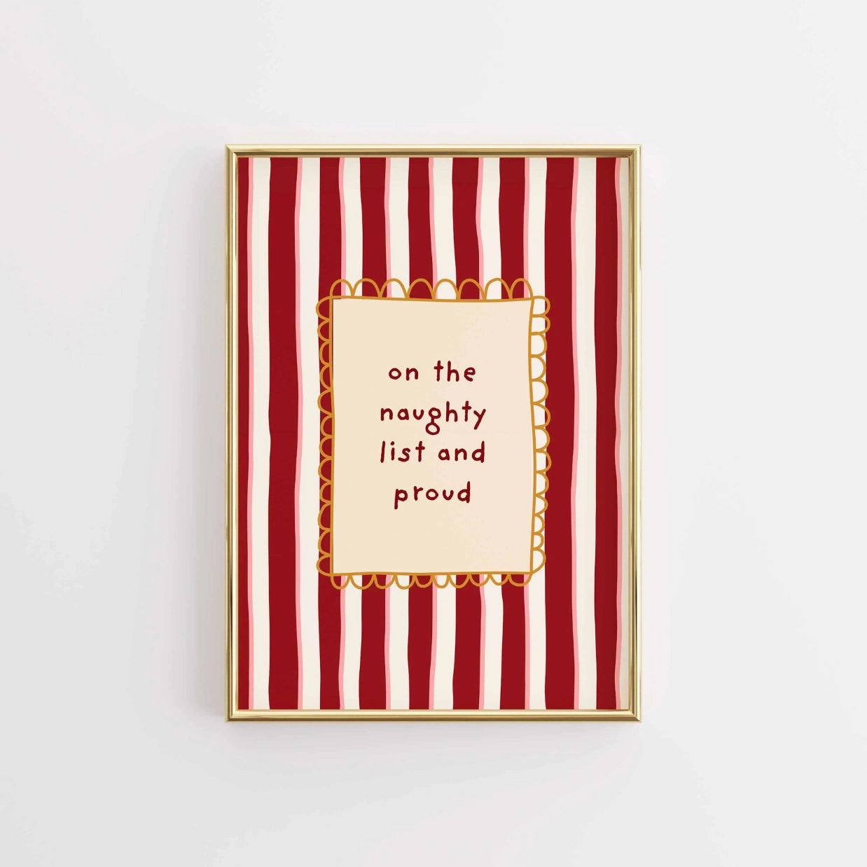 Naughty List and Proud Poster