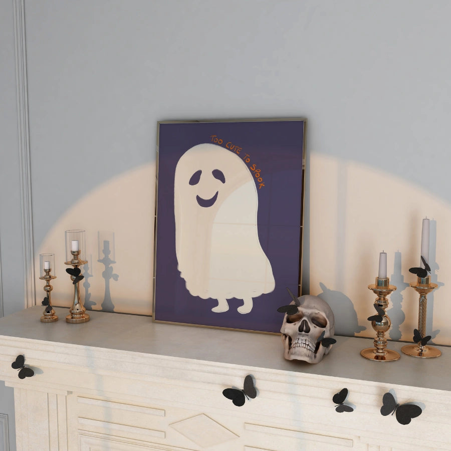 Zu süß, um zu erschrecken – Lustige Geister-Wanddeko für Halloween