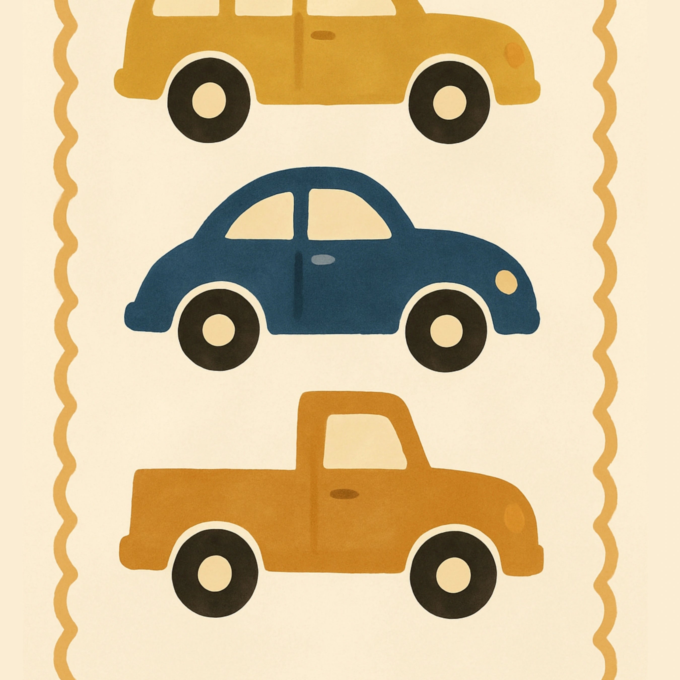 Car Nursery Wall Art