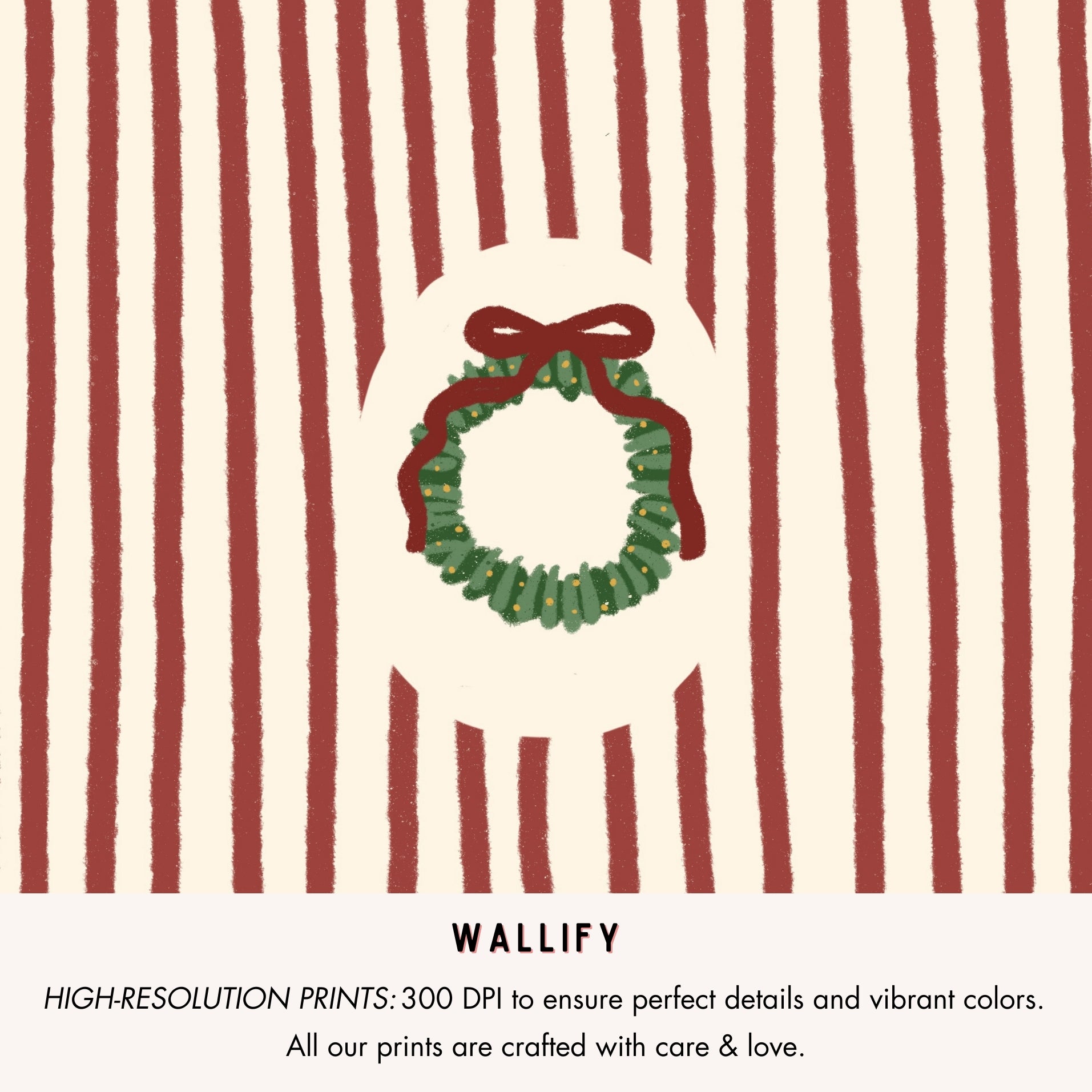 Hand-Drawn Vintage Holiday Set of 16 Prints