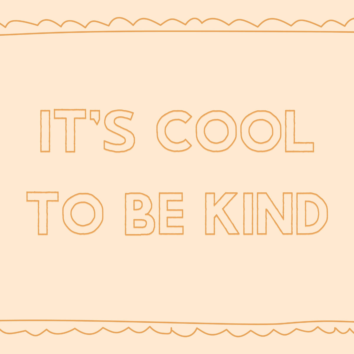 It’s Cool to Be Kind Nursery Print – Positive Quote Wall