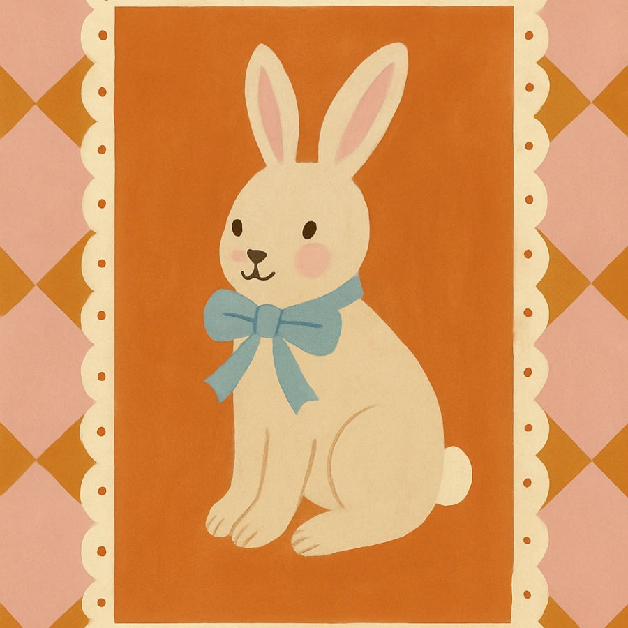 Bunny Nursery Print - Cute Rabbit Wall Art for Kids