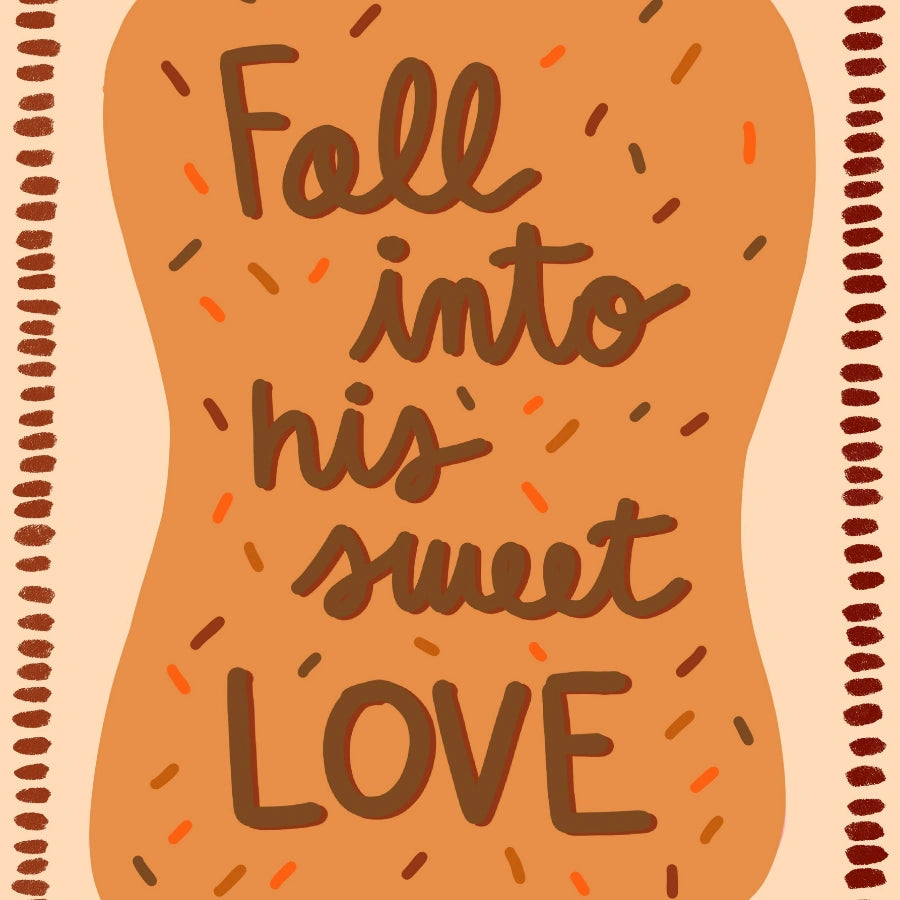 Fall into His Sweet Love Wall Art - Christian Autumn Print