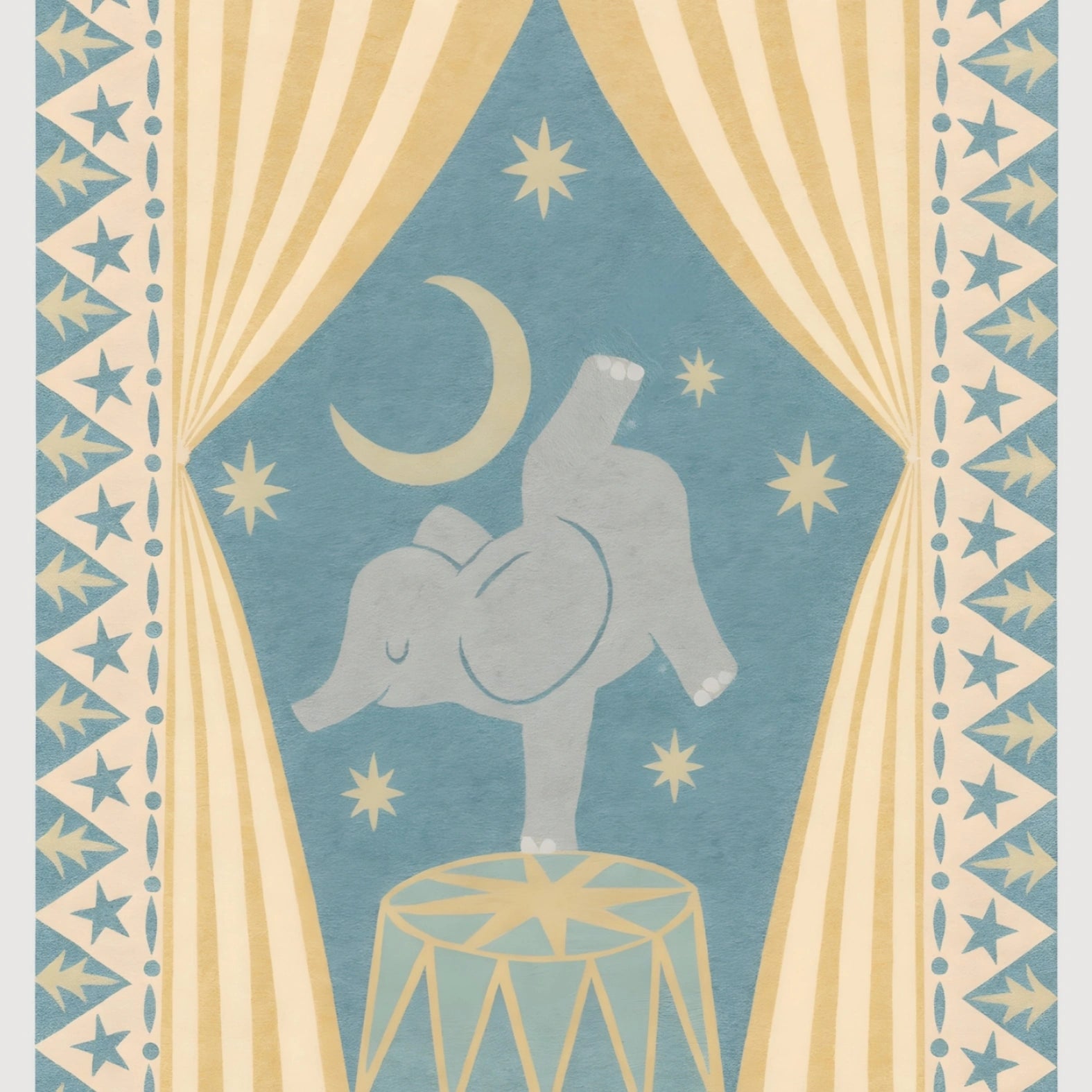 Elephant Circus Print