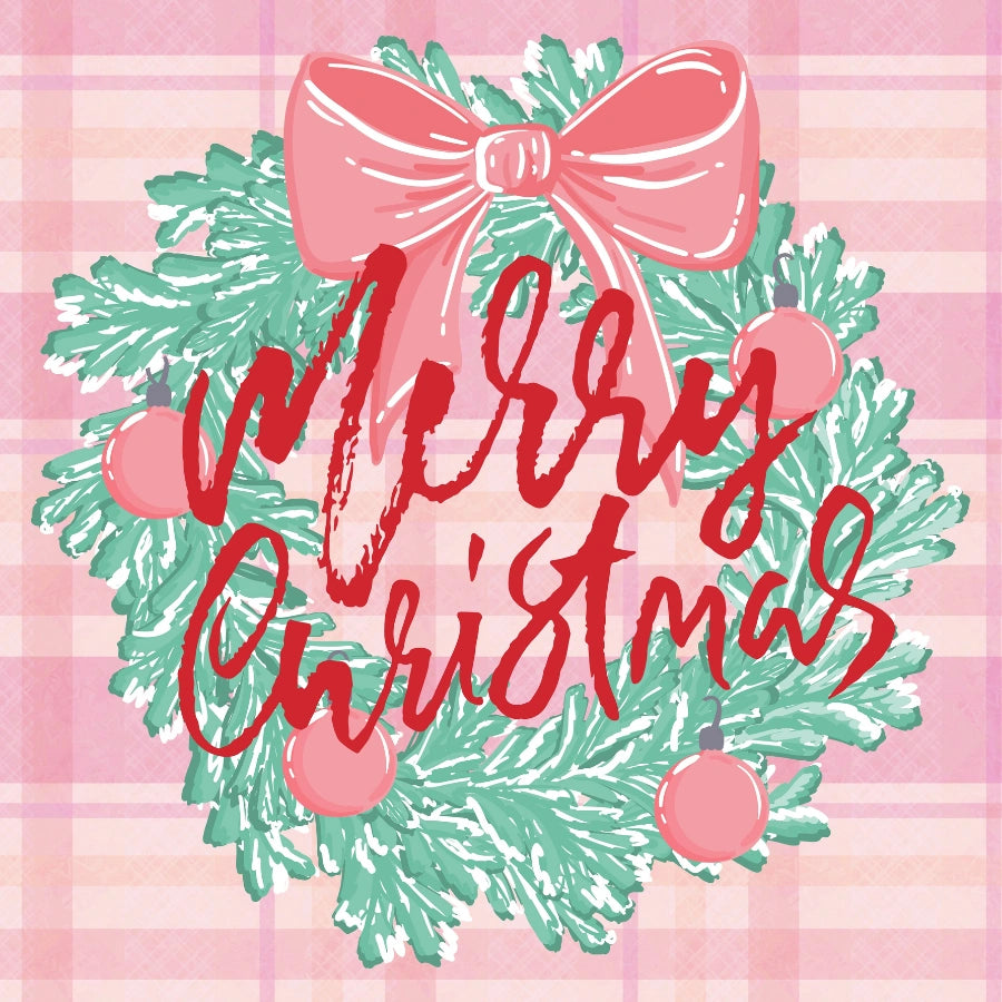 Plaid Christmas Wreath – Preppy Festive Decor