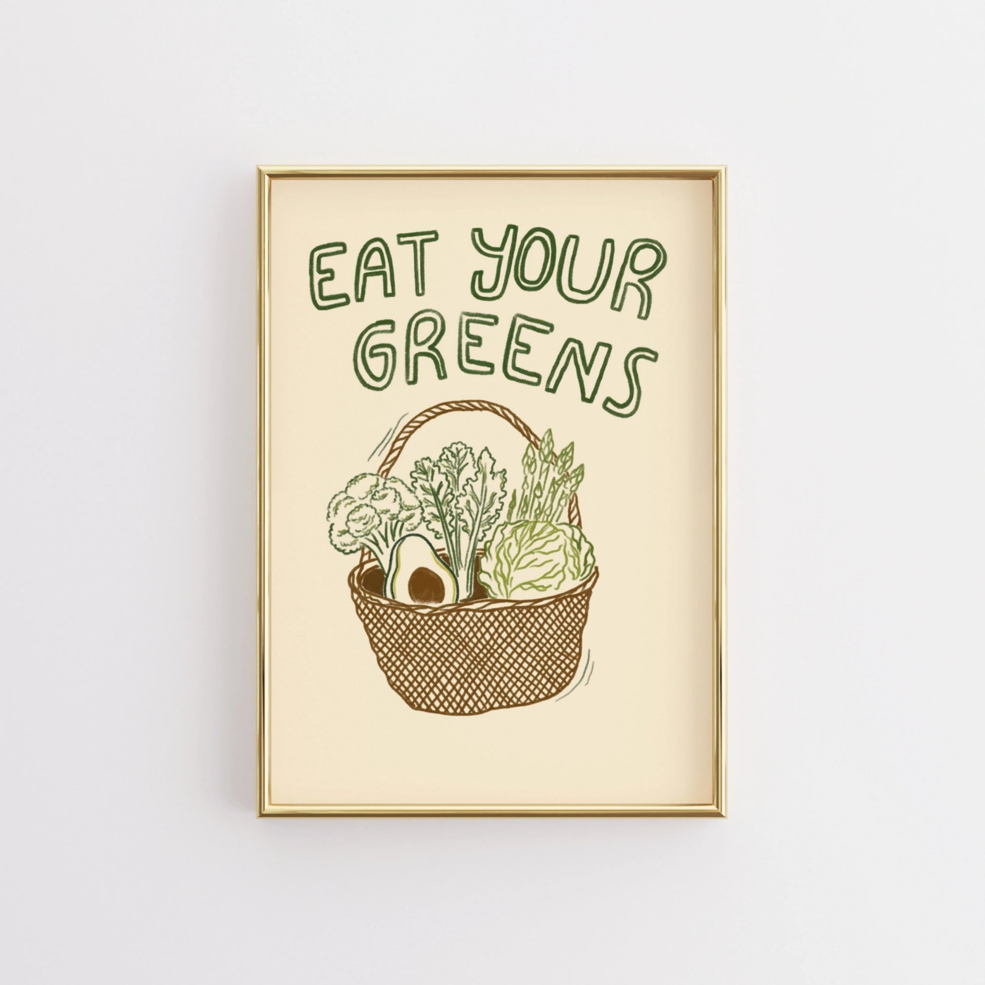 Retro Vegetable Print