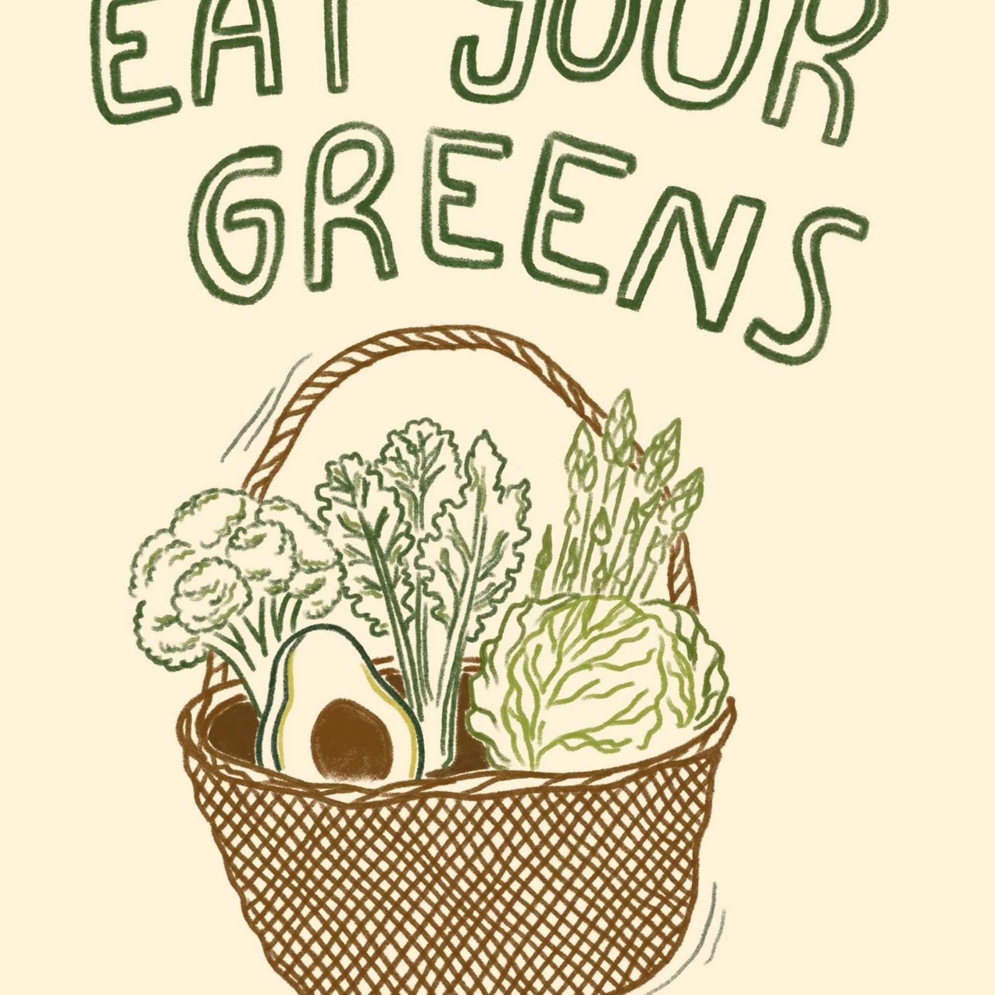 Retro Vegetable Print