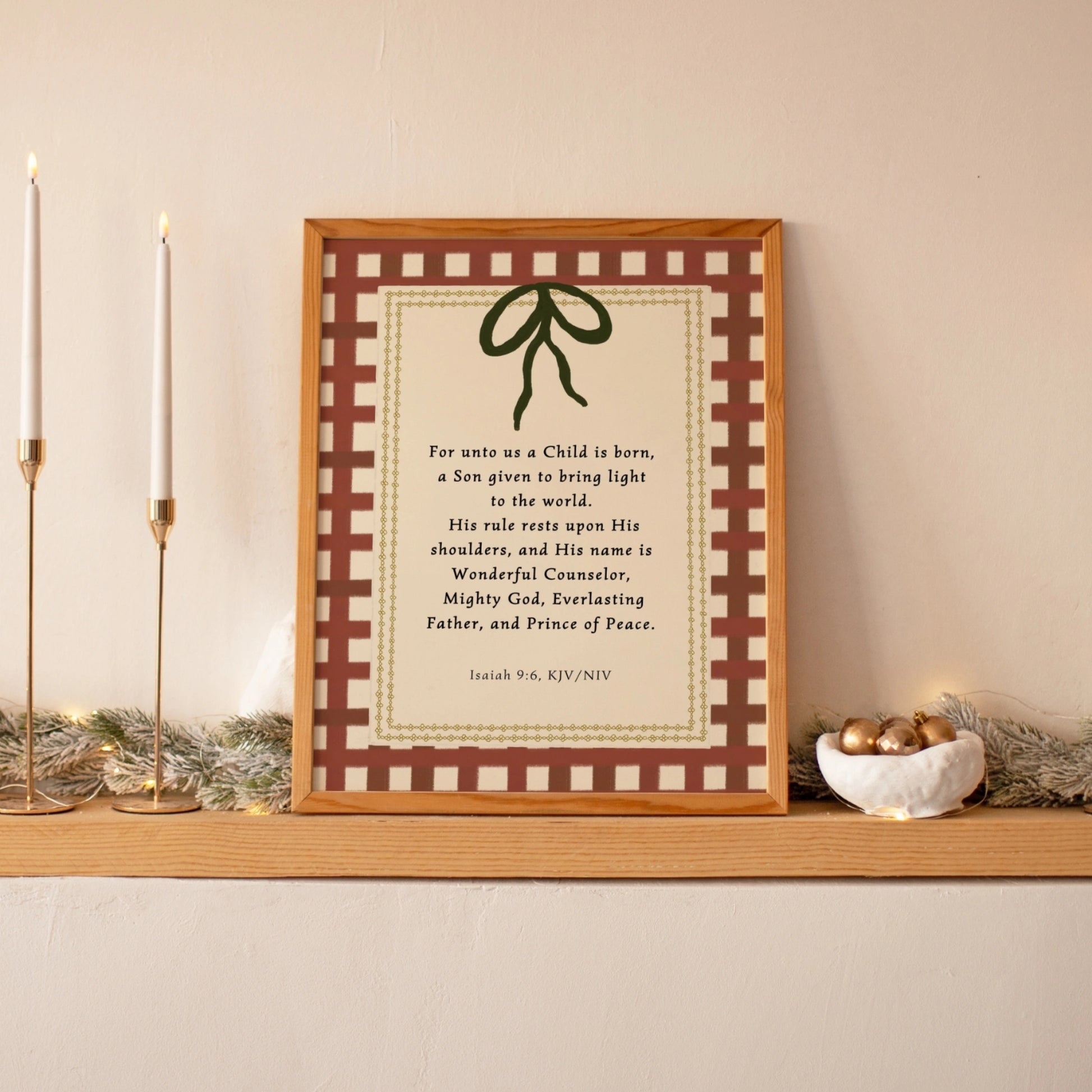 Faith Inspired Holiday Decor