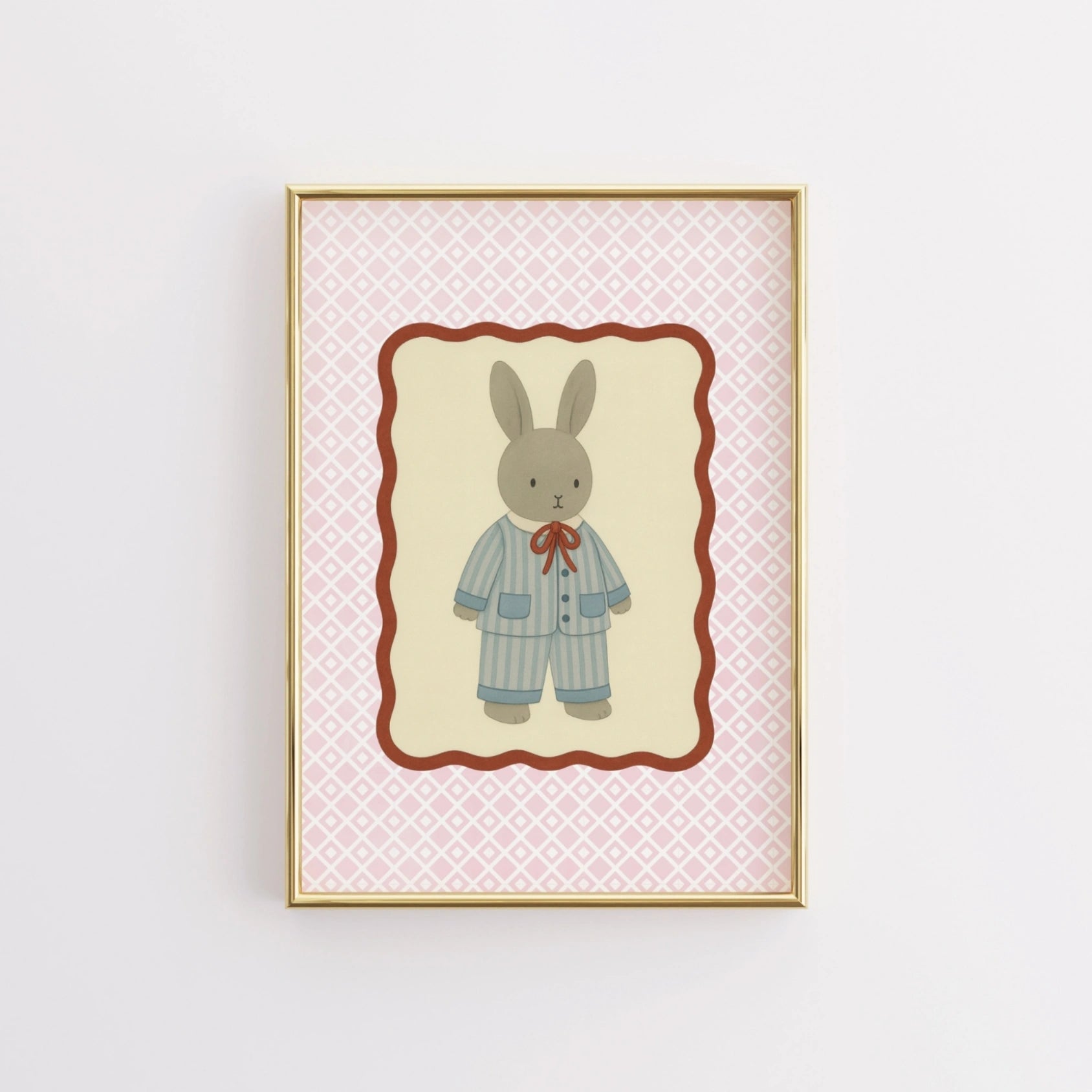 Sleepy Bunny Nursery Print