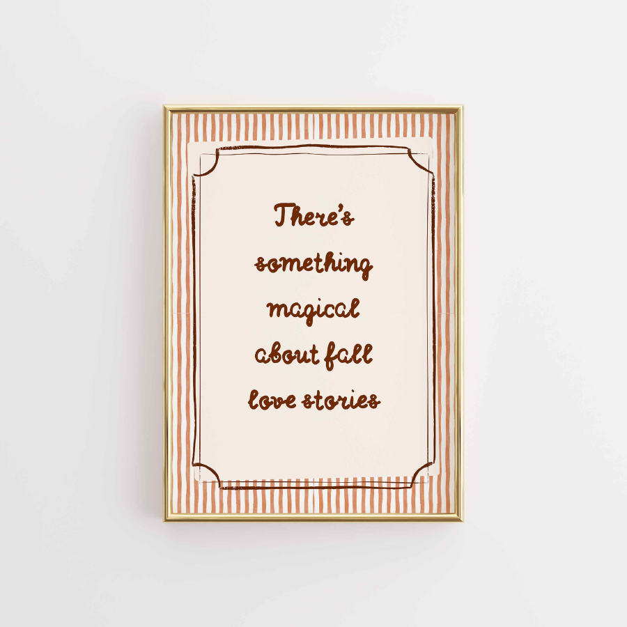 Fall Quote Wall Art – Cozy Autumn Print