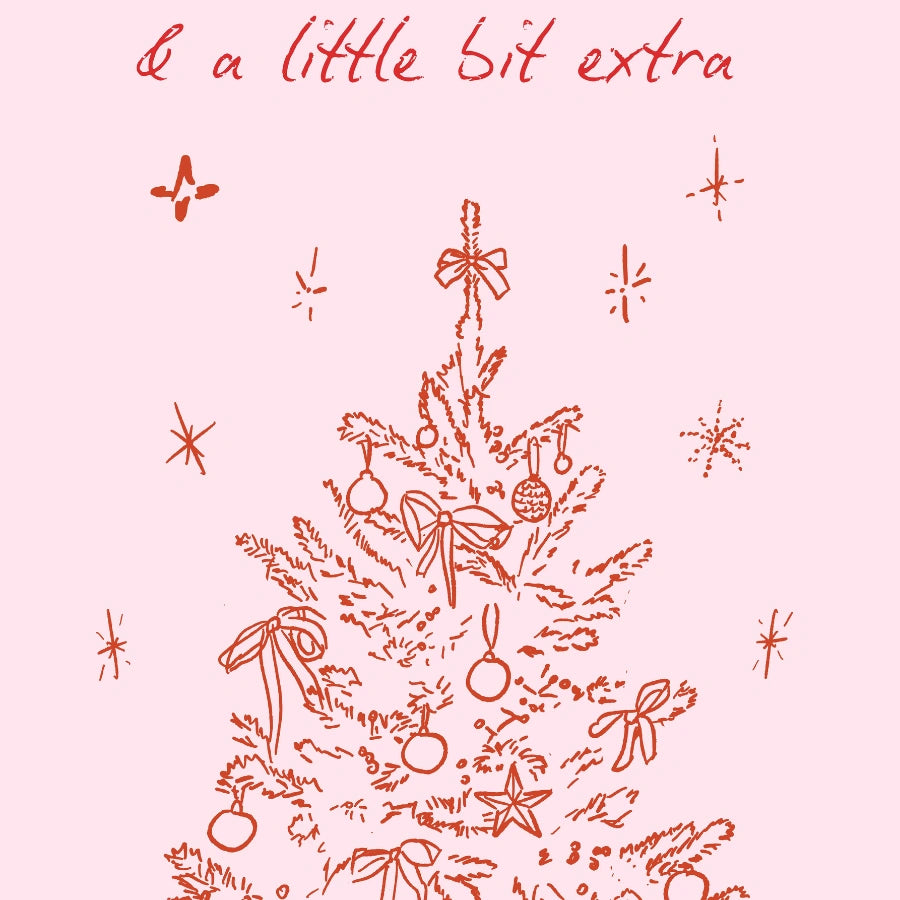 Fabulous Festive Tree – Minimal Line Art Holiday Poster