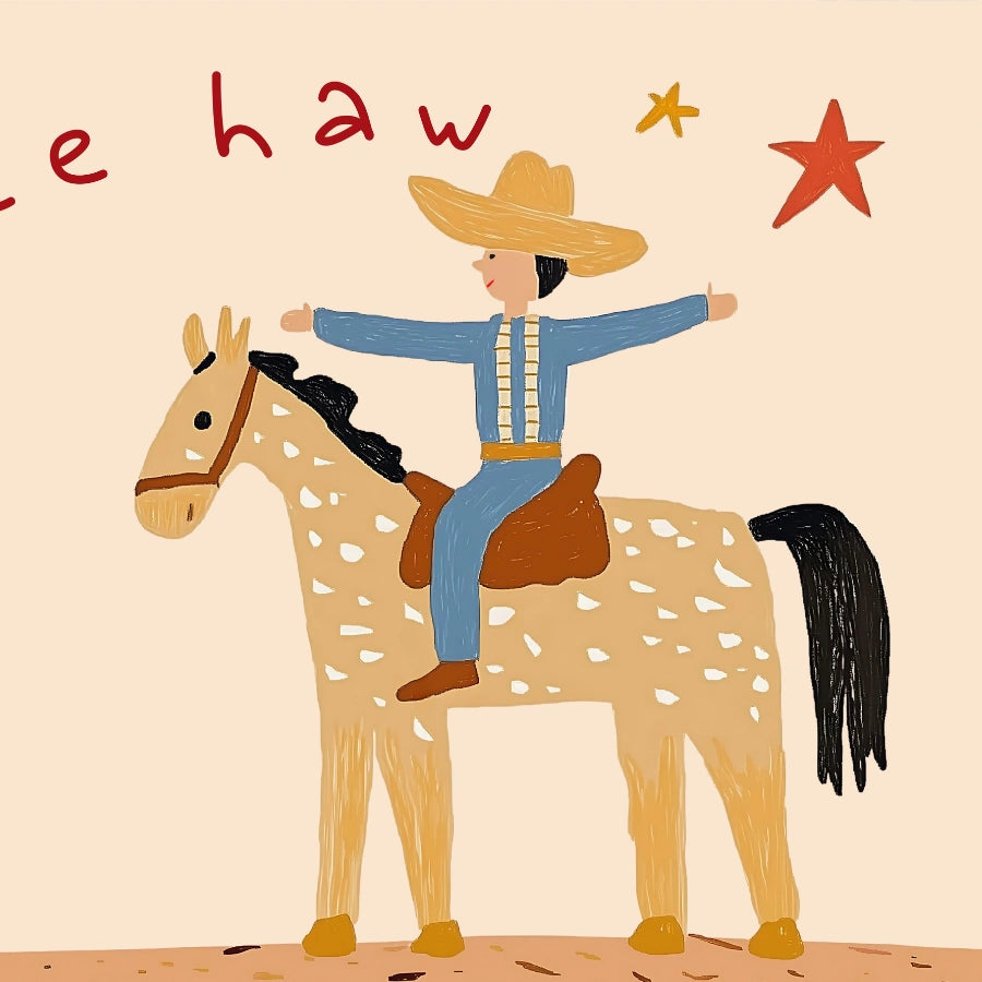 Cowboy Nursery Print – Cute Western Wall Art for Boys