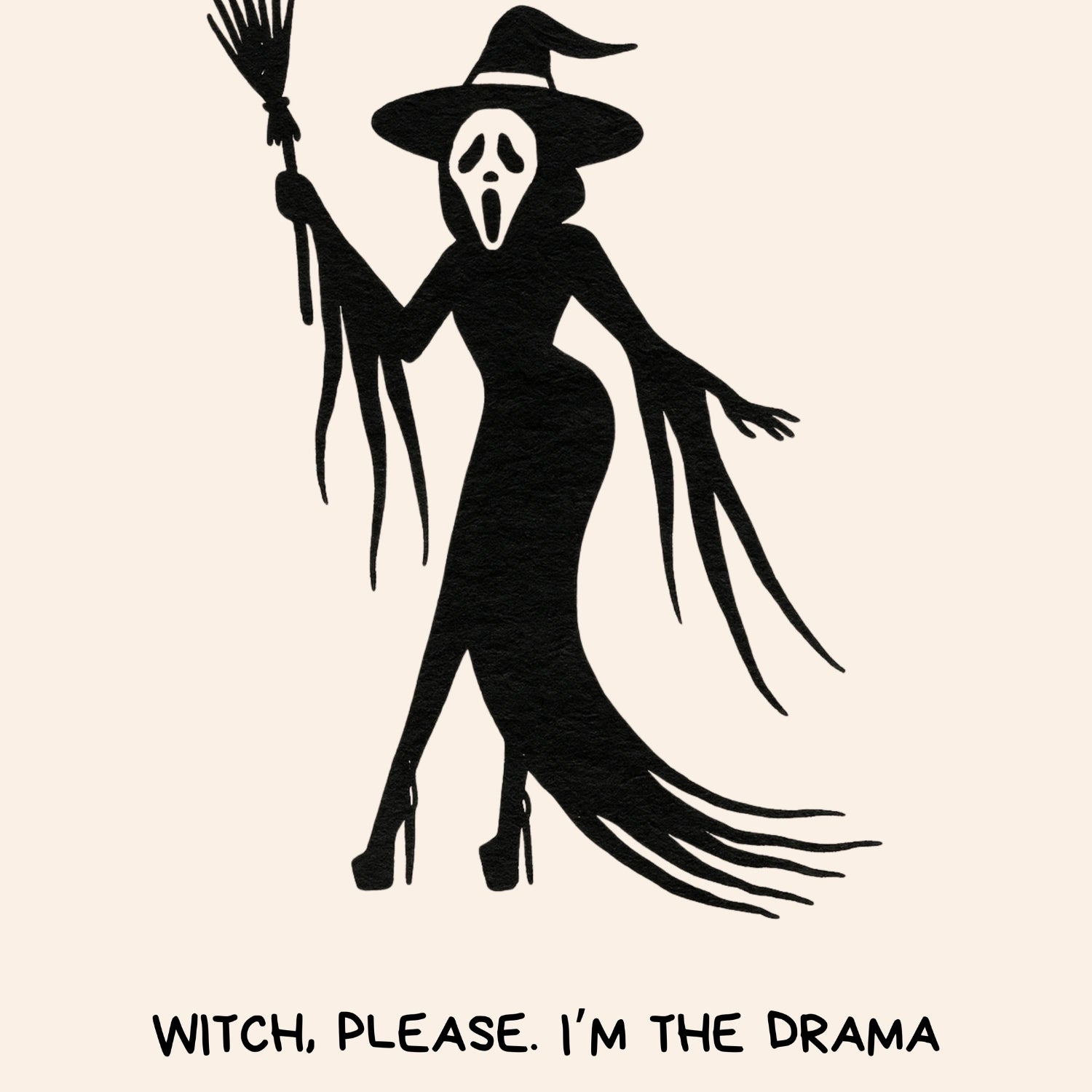 Witch Please Halloween Print – Funny Glam Wall Art