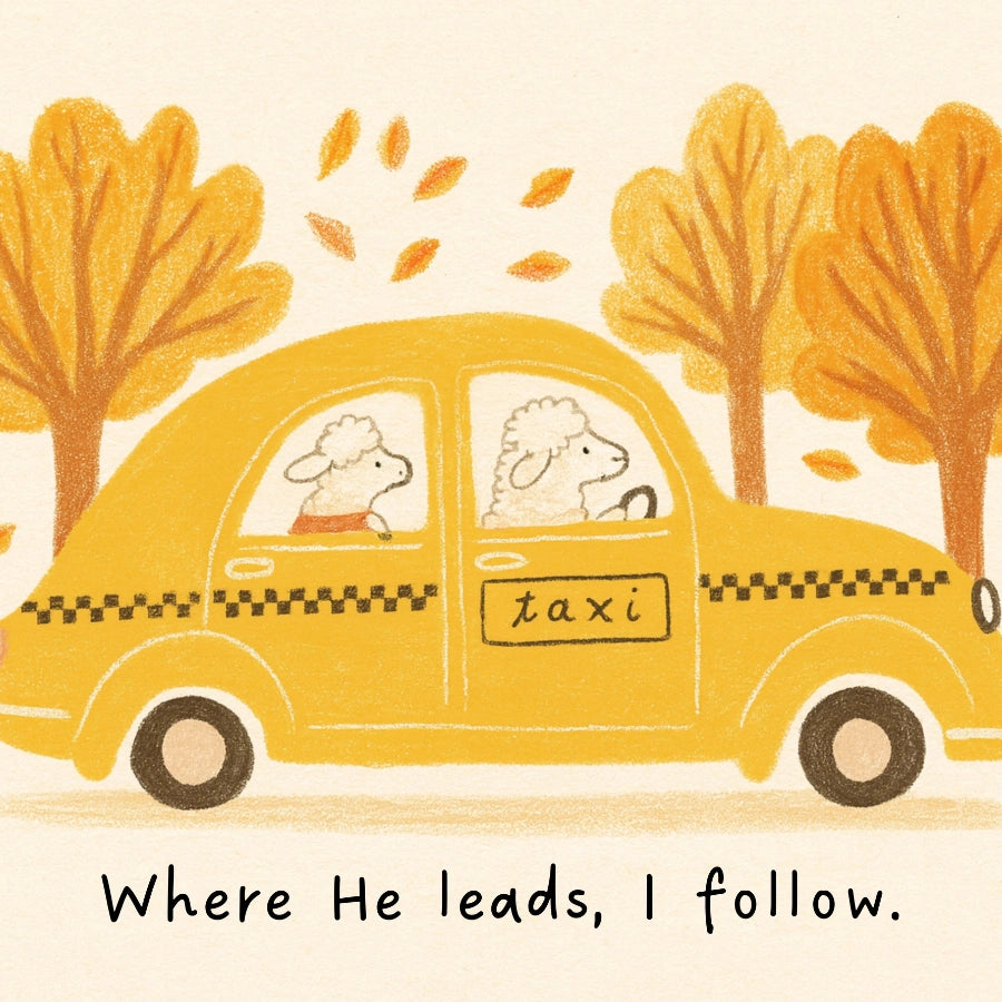 Where He Leads I Follow Wall Art - Faith Inspired Scripture Artwork