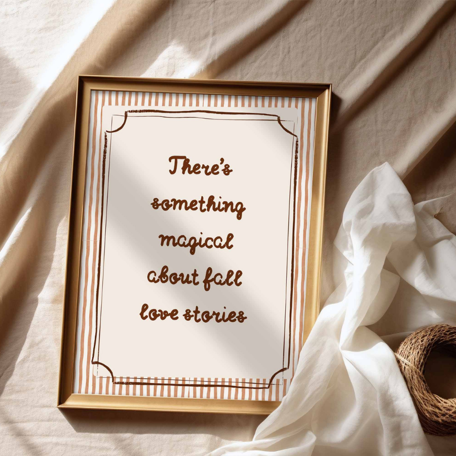 Citazione autunnale da parete – Stampa autunnale accogliente