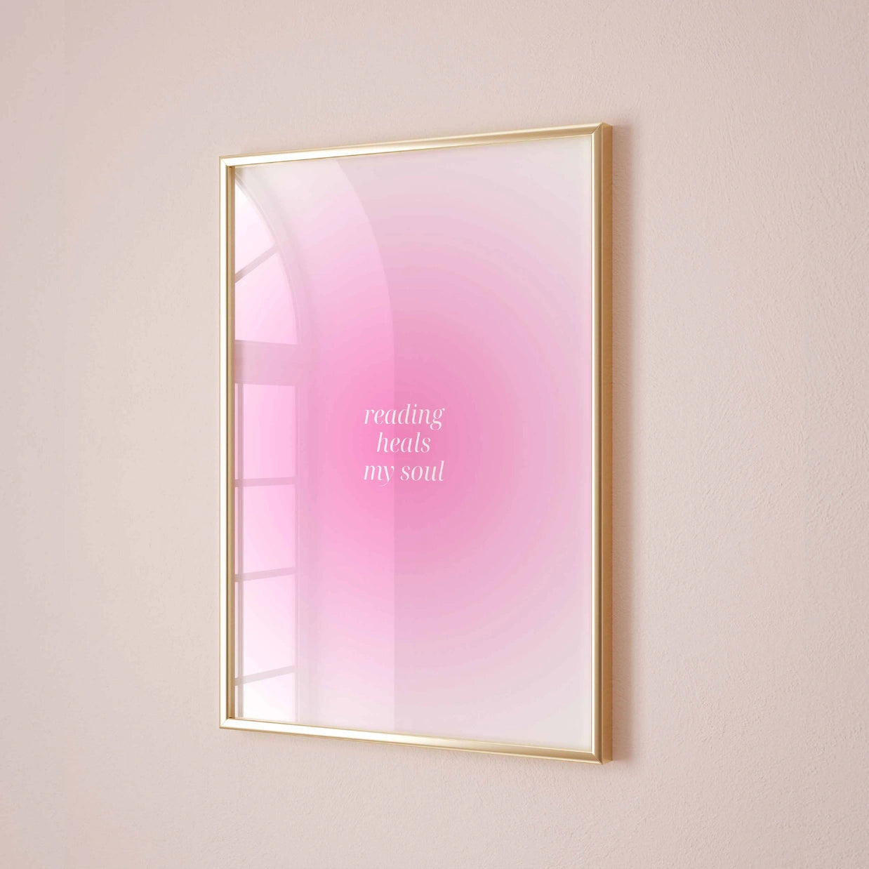 Reading Heals My Soul  – Minimal Bookish Print