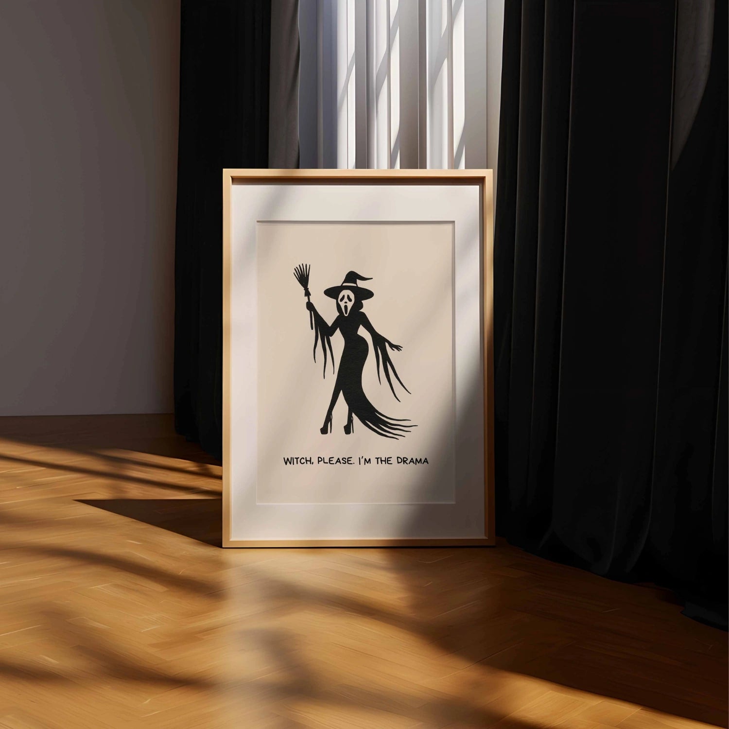 Witch Please Halloween Print – Funny Glam Wall Art