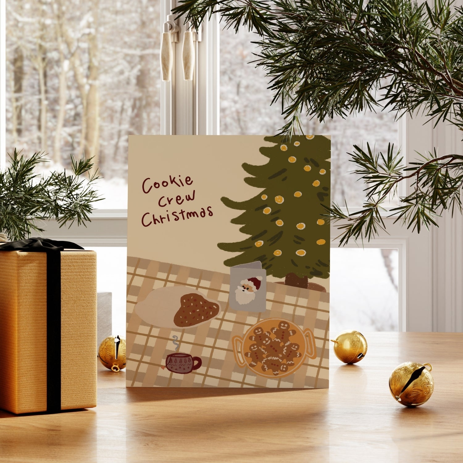 Beige Christmas Posters