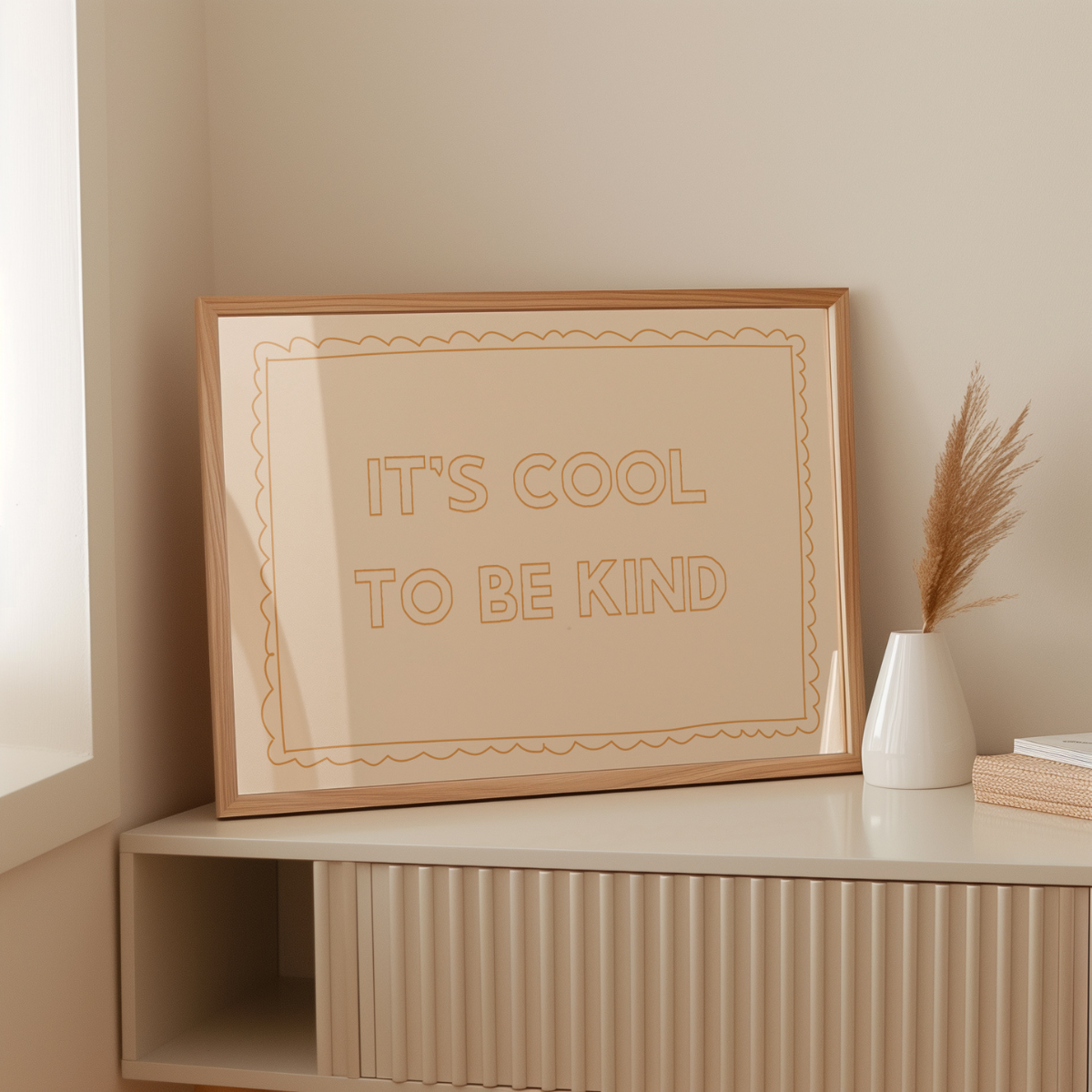 It’s Cool to Be Kind Nursery Print – Positive Quote Wall