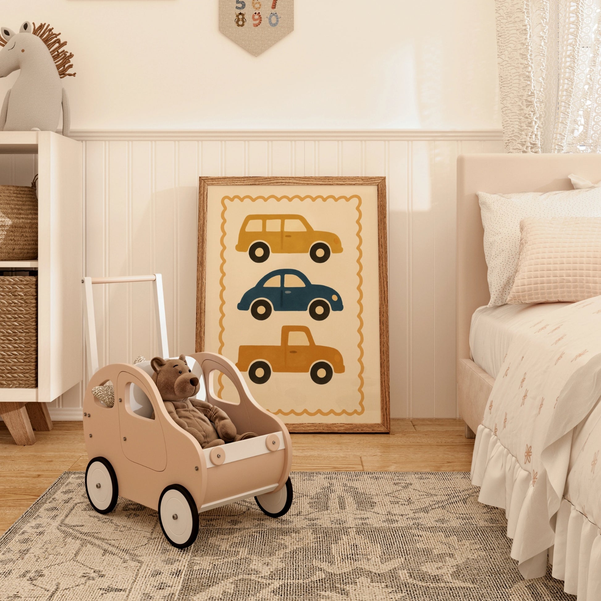 Car Nursery Wall Art