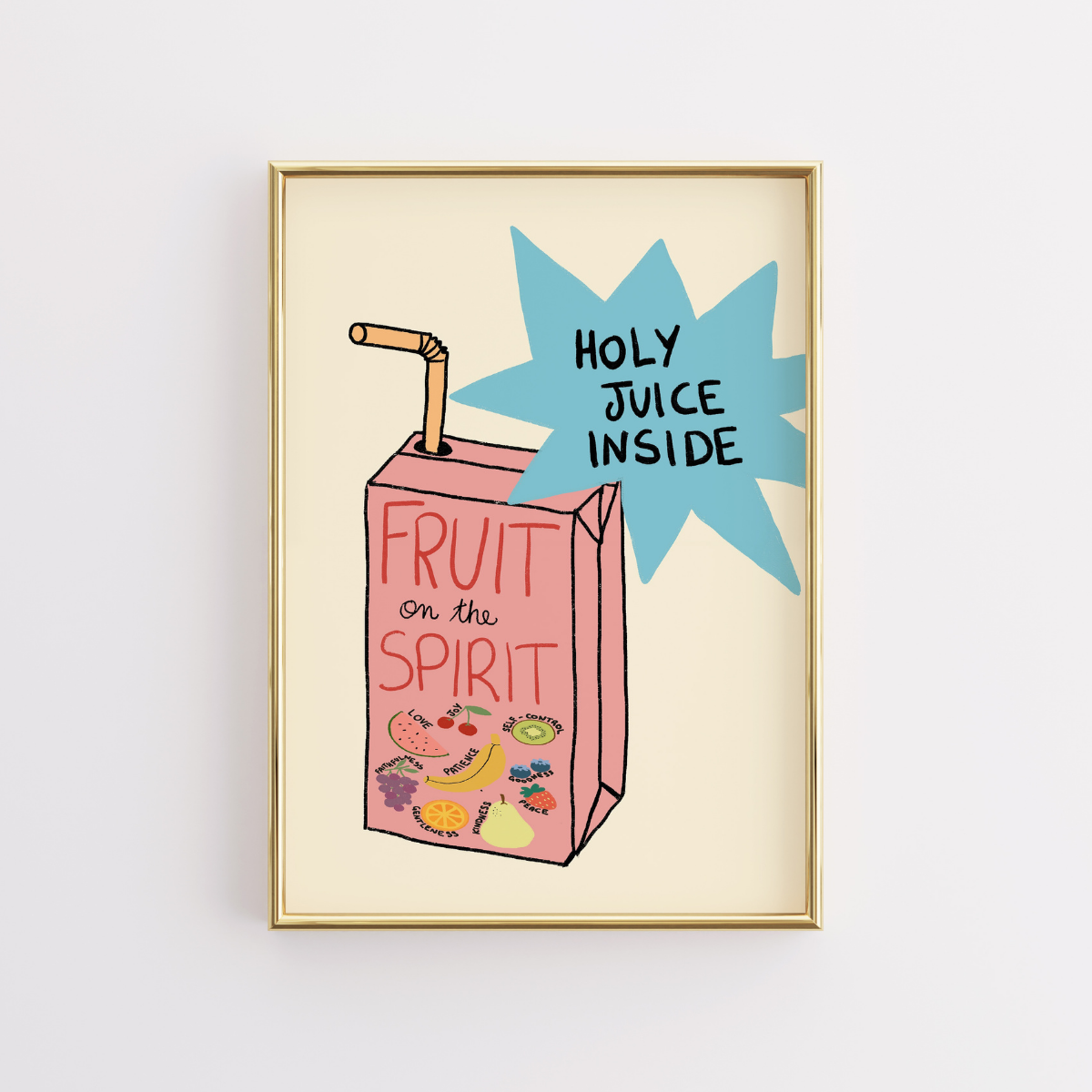 Fruit of the Spirit Print – Funny Christian Wall Art